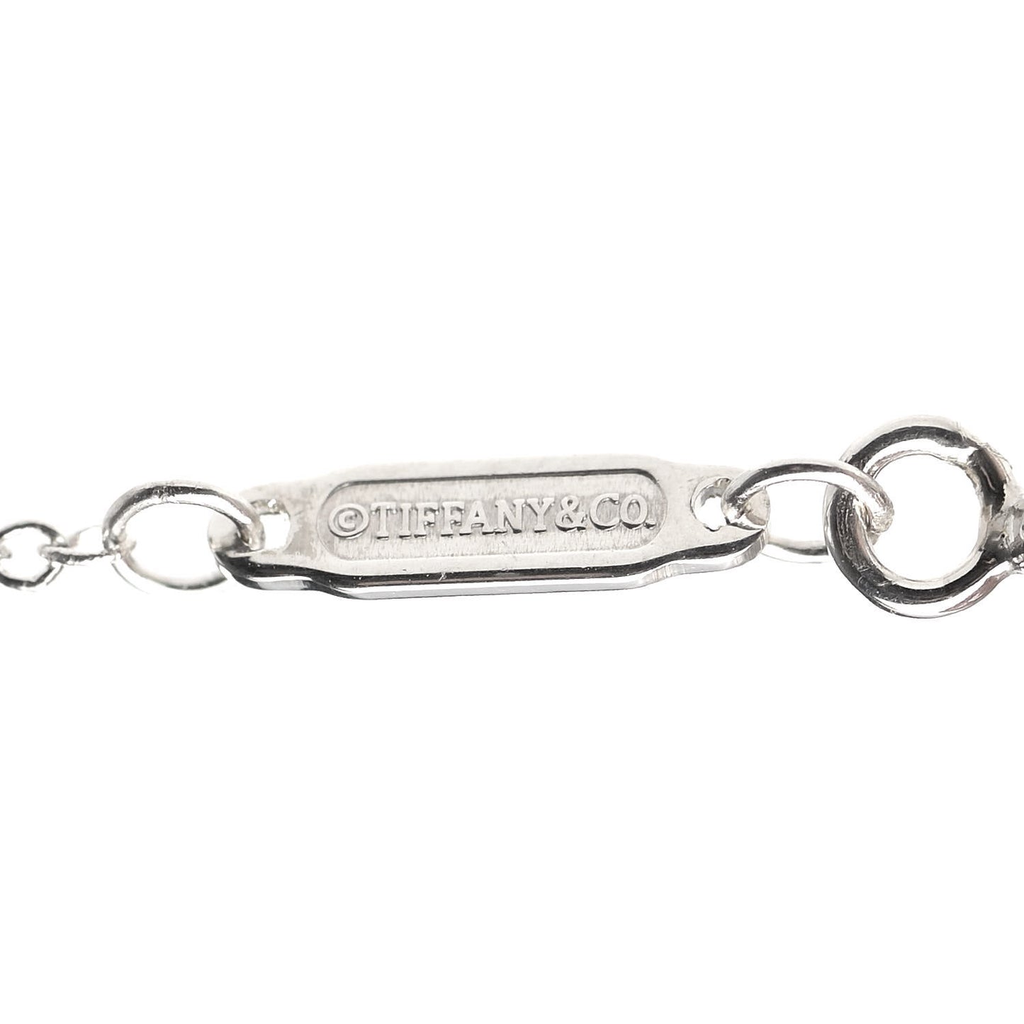 Sterling Silver Large T Smile Pendant Necklace
