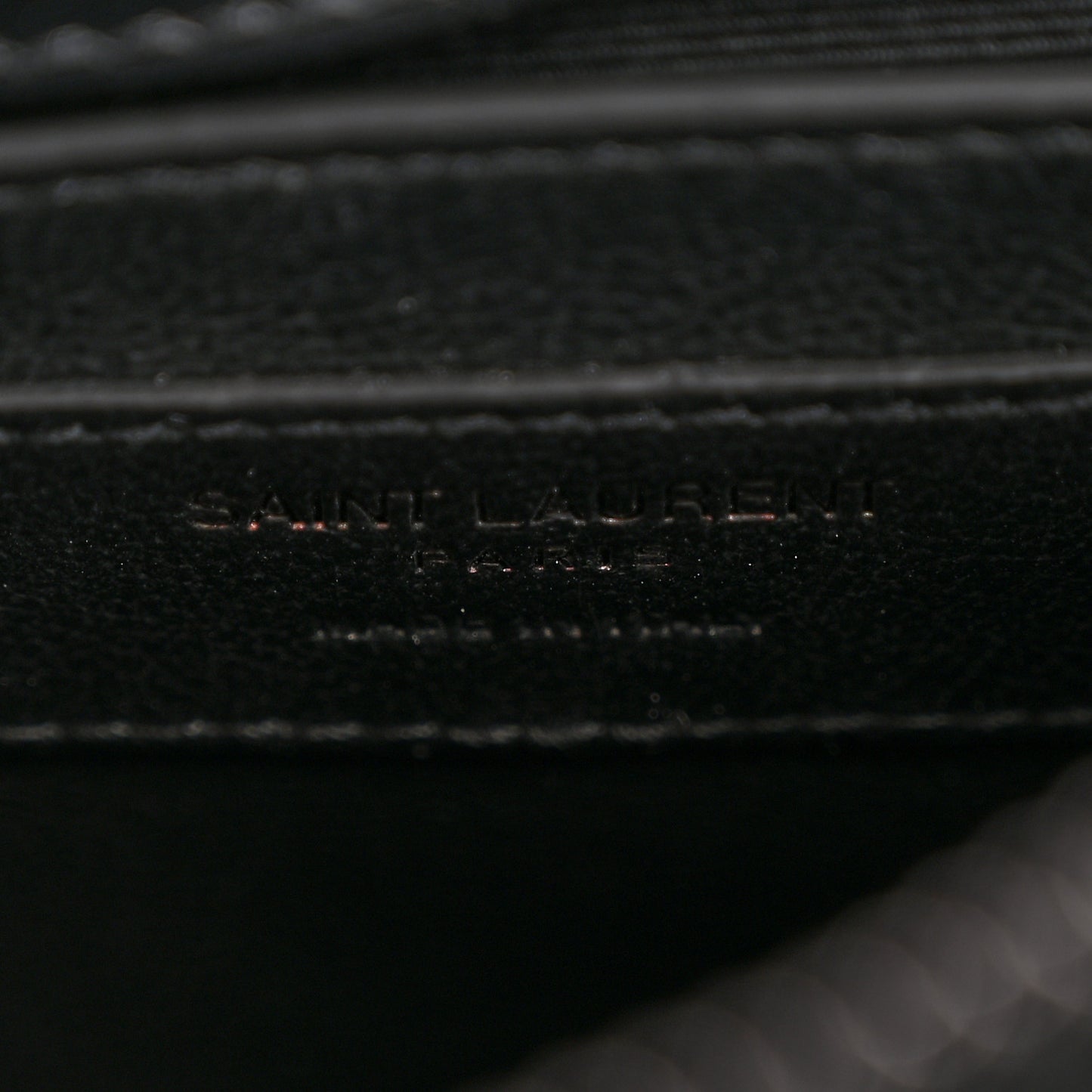 Calfskin Y Quilted Monogram Monochrome Small Loulou Chain Satchel Black