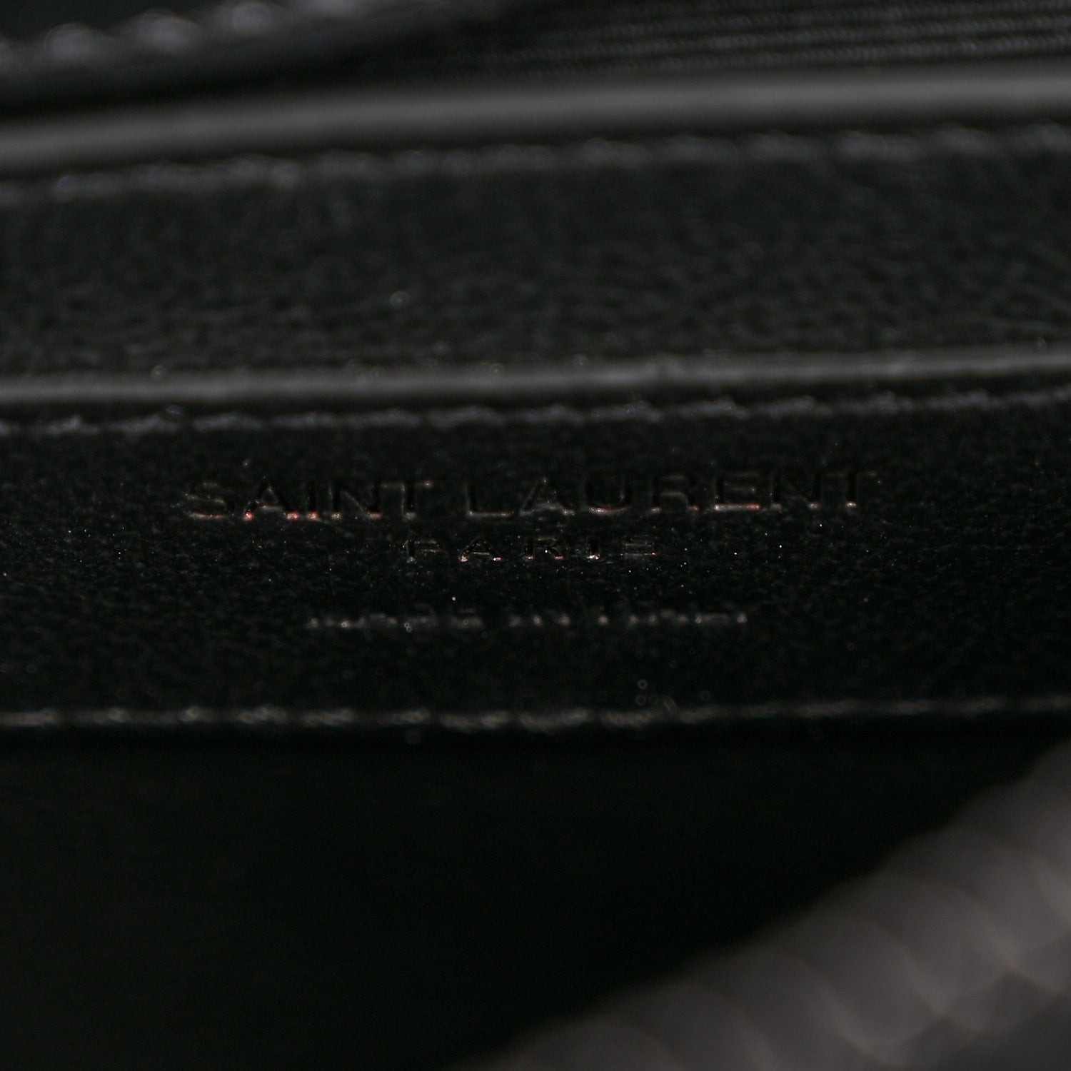 Saint Laurent Calfskin Y Quilted Monogram Monochrome Small Loulou Chain Satchel Black 6 of 11