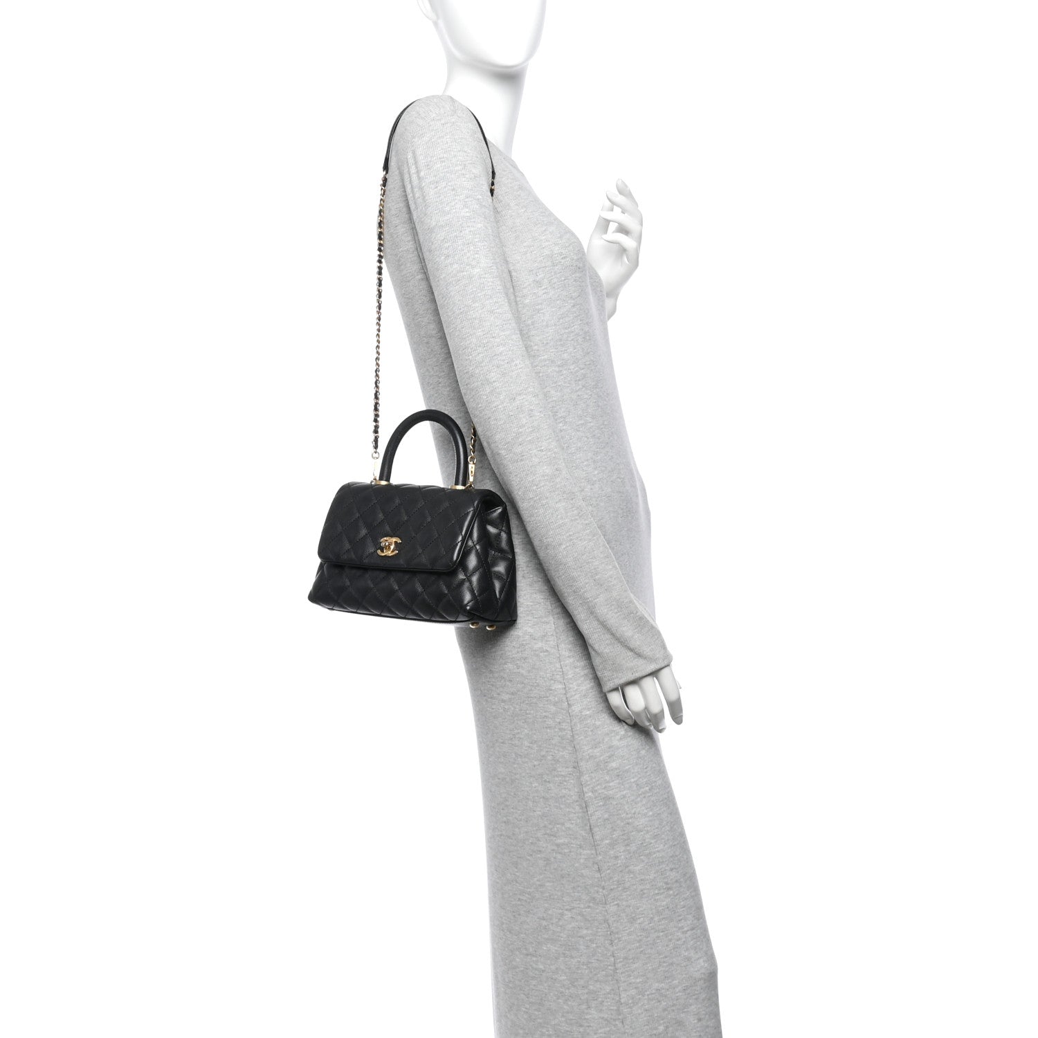 Chanel Caviar Quilted Mini Coco Handle Flap Black 2 of 11