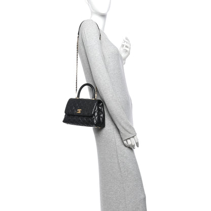 Chanel Caviar Quilted Mini Coco Handle Flap Black 2 of 11