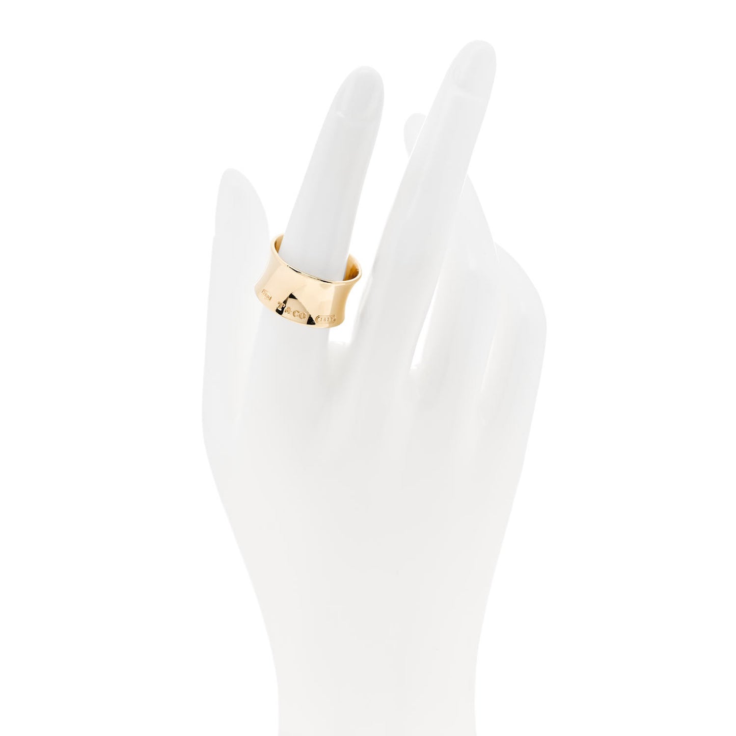 18K Yellow Gold 12mm Wide 1837 Ring 54 7