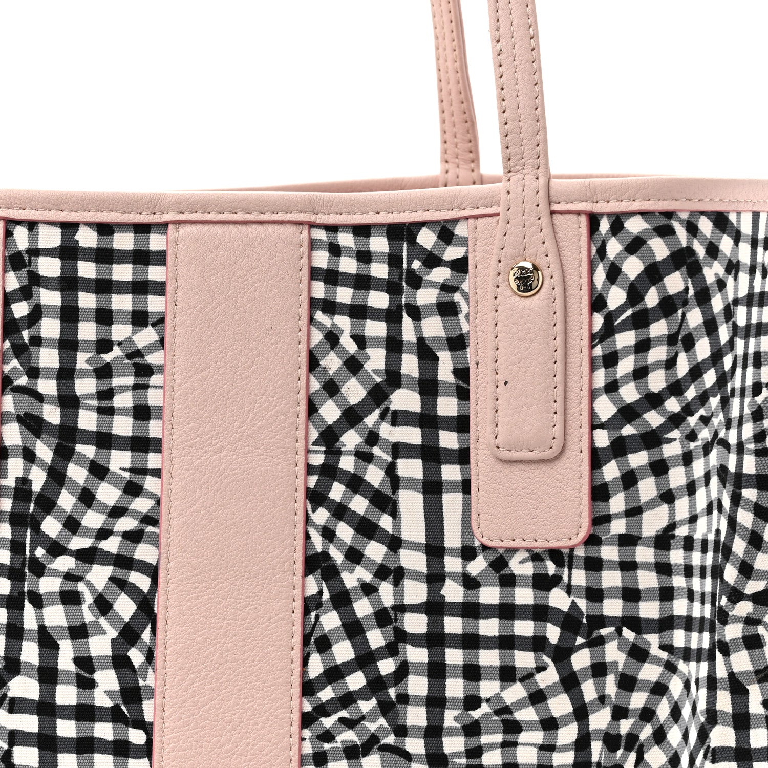 MCM Visetos Medium Liz Reversible Shopper Tote Powder Pink 11 of 21