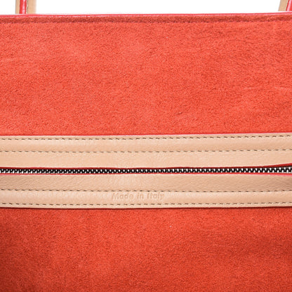 Celine Supple Calfskin Medium Phantom Luggage Beige Orange Trim 6 of 7