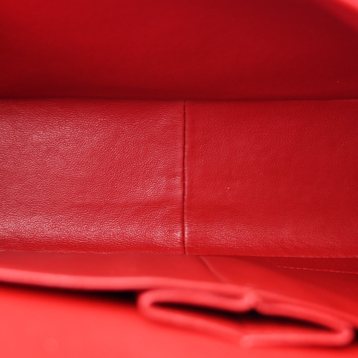 Patent Quilted Jumbo Double Flap Red
