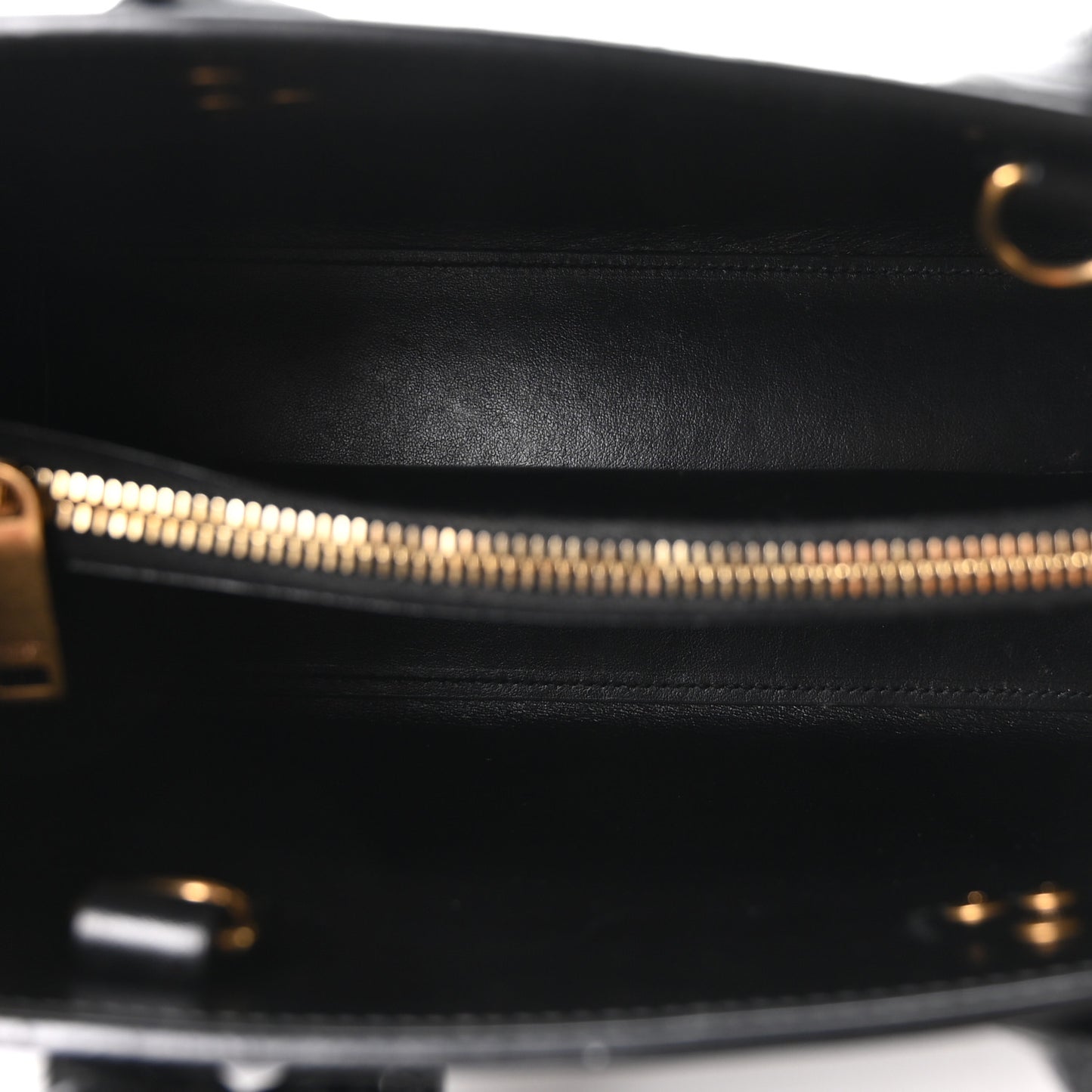 Calfskin Crocodile Embossed Baby Sac De Jour Black