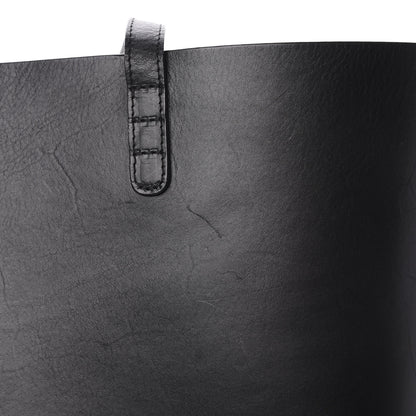 Mansur Gavriel Smooth Calfskin Large Shopping Tote Black Argento 16 of 17