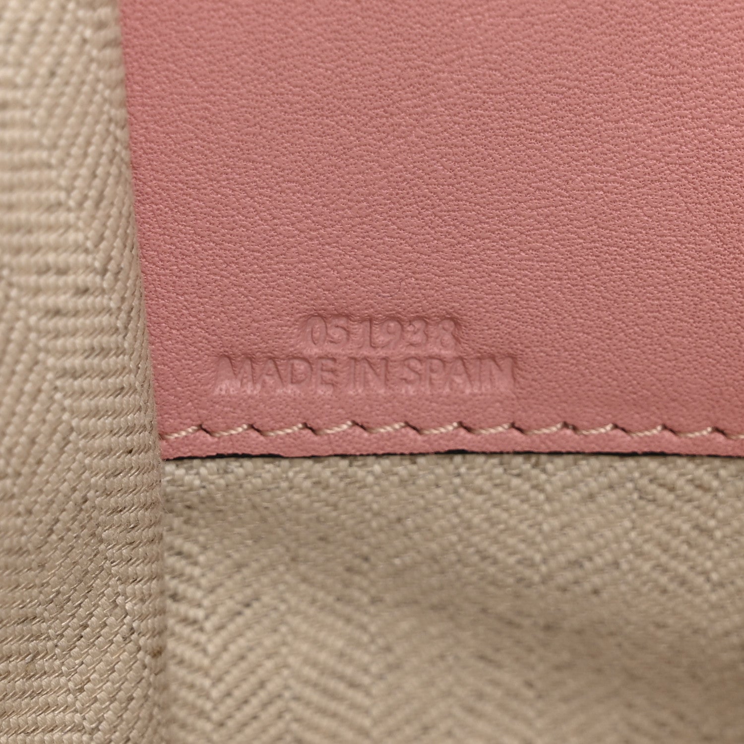 Loewe Calfskin Small Hammock Shoulder Bag Pastel Pink Tan 7 of 11