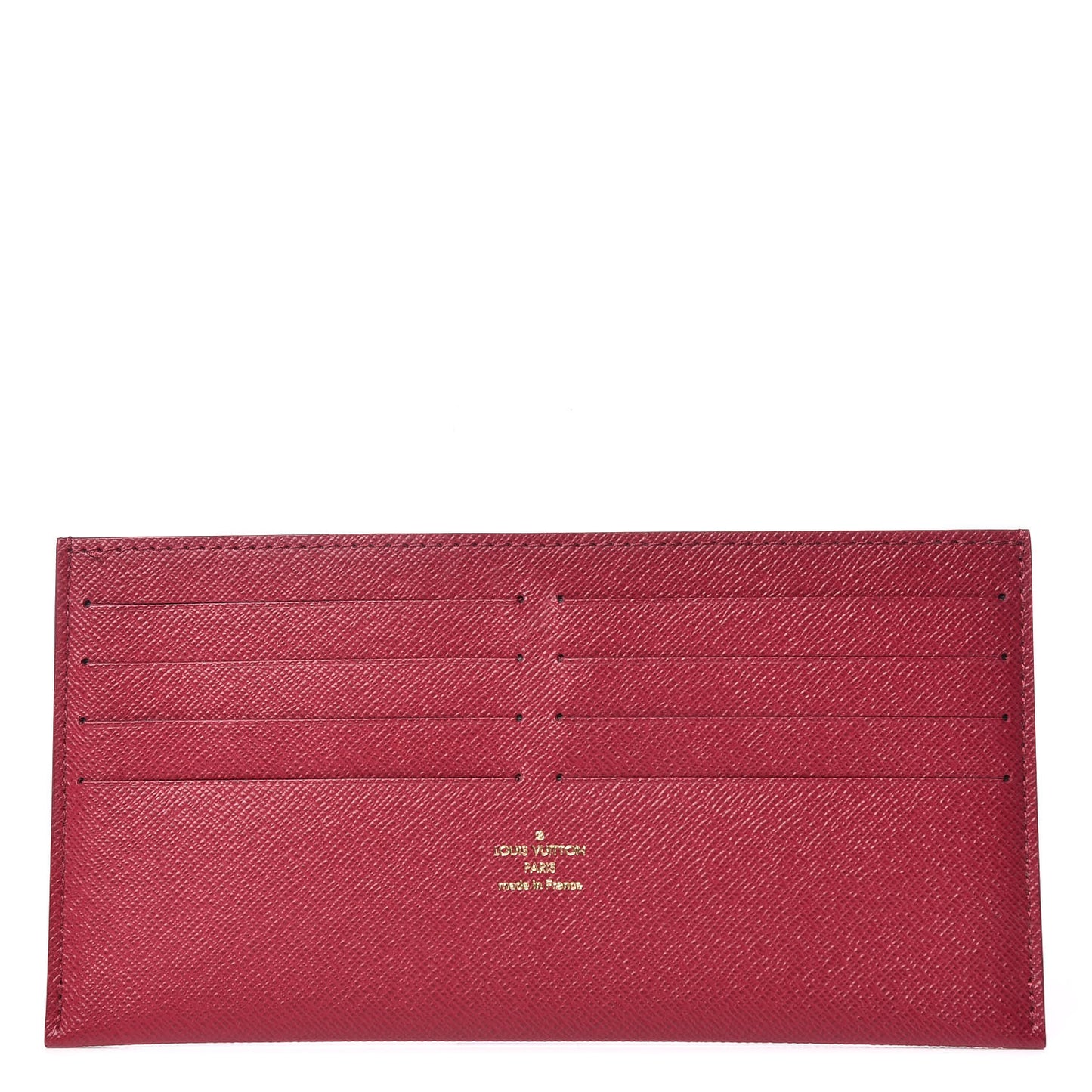 Calfskin Felicie Card Holder Insert Fuchsia