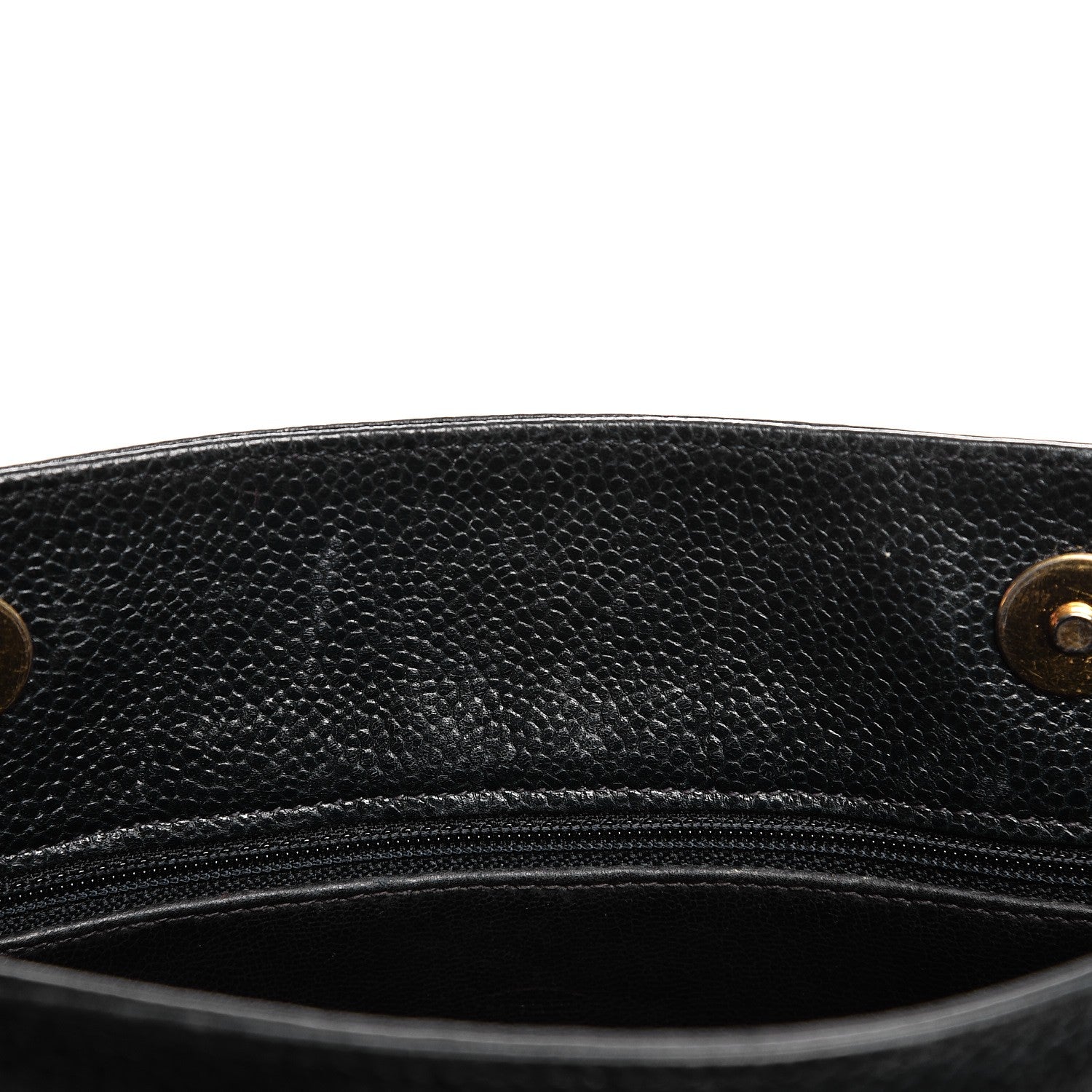 Chanel Caviar Flap Shoulder Bag Navy 12 of 22