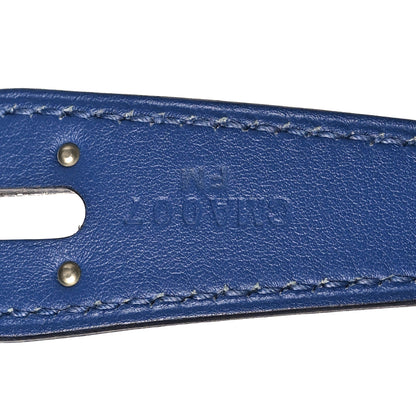 Hermes Swift Epsom Lindy 30 Tressage De Cuir Bleu Brighton Bleu Sapphire Capucine 7 of 10