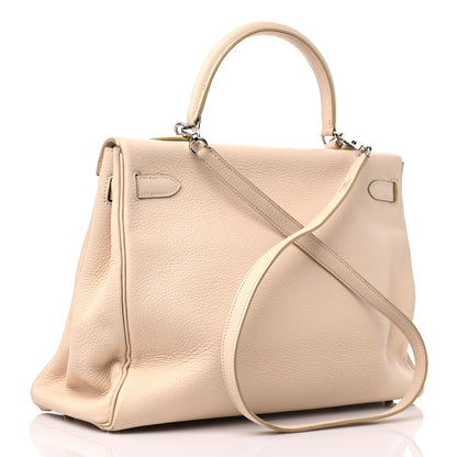 Hermes Taurillon Clemence Kelly Retourne 35 Poudre 3 of 22
