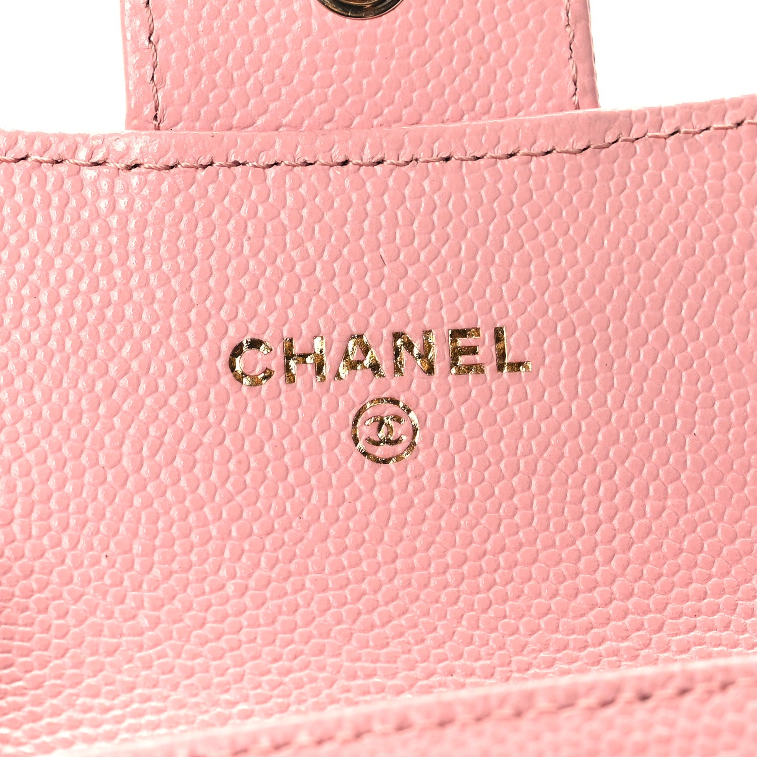 Chanel Caviar Quilted Flap Card Holder Wallet Light Pink 6 of 12