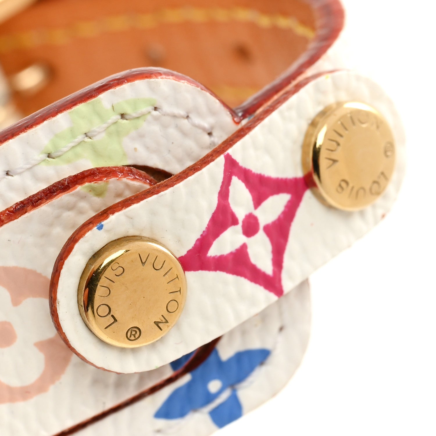 Louis Vuitton Monogram Multicolor Address Wish Bracelet White 7 of 8