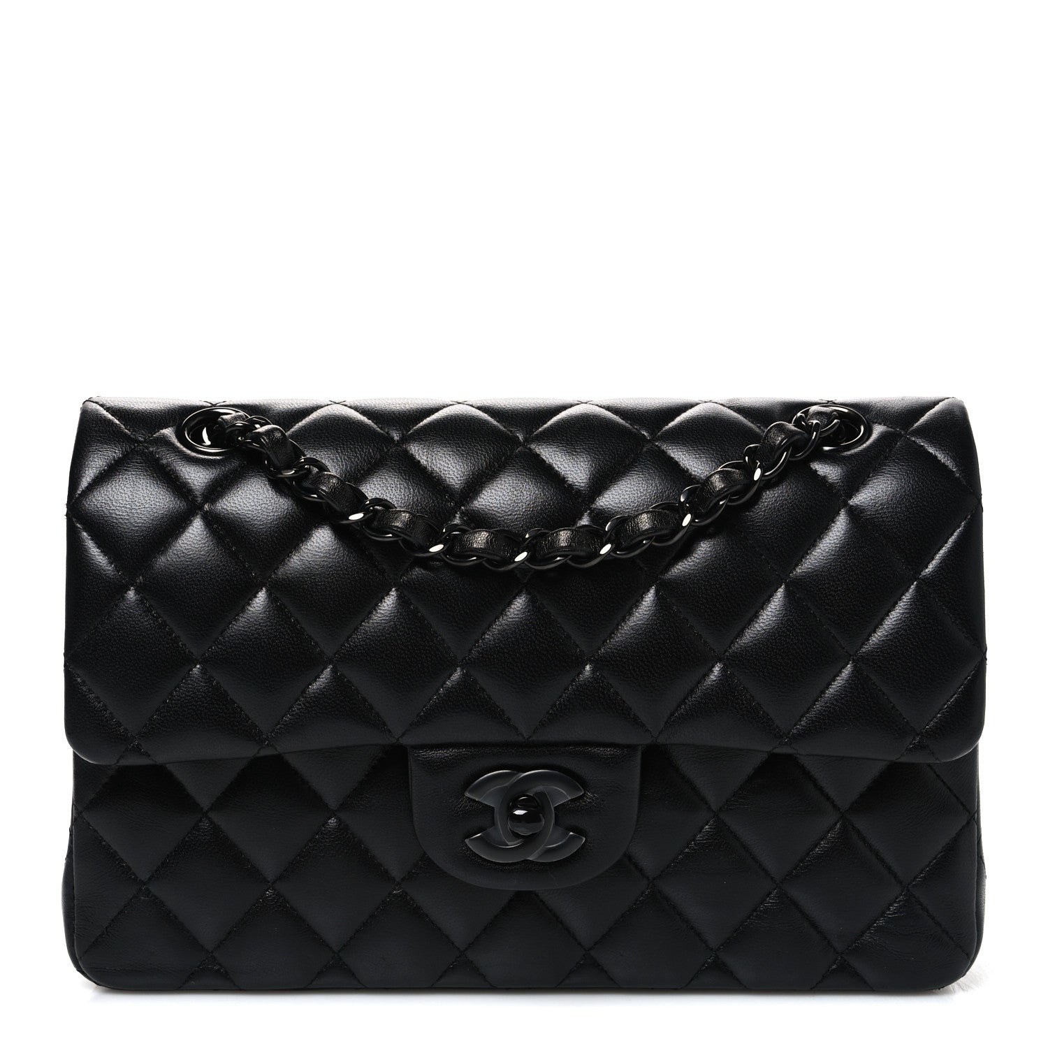 Chanel Lambskin Quilted Small Double Flap So Black 1 of 9