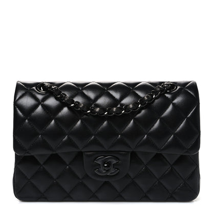 Chanel Lambskin Quilted Small Double Flap So Black 1 of 9