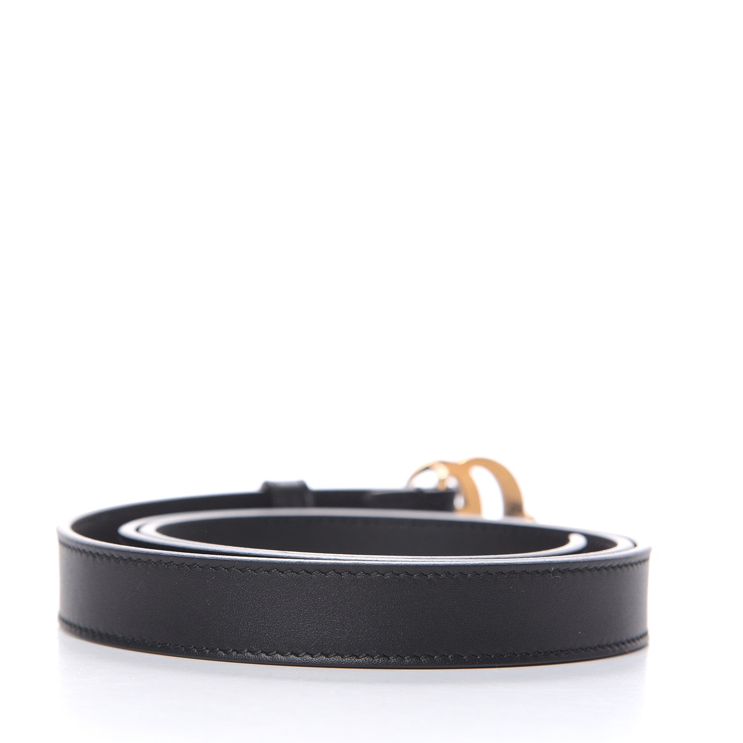 Gucci Calfskin Double G 20mm Belt 85 34 Black 3 of 6