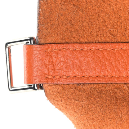 Hermes Taurillon Clemence Picotin Lock 22 MM Orange 7 of 13