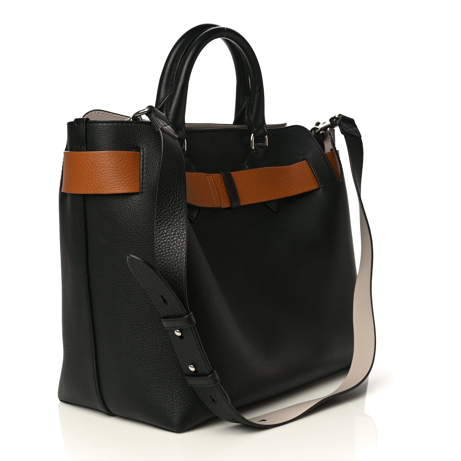 Burberry Soft Grain Calfskin Medium Belt Bag Black 2 of 11
