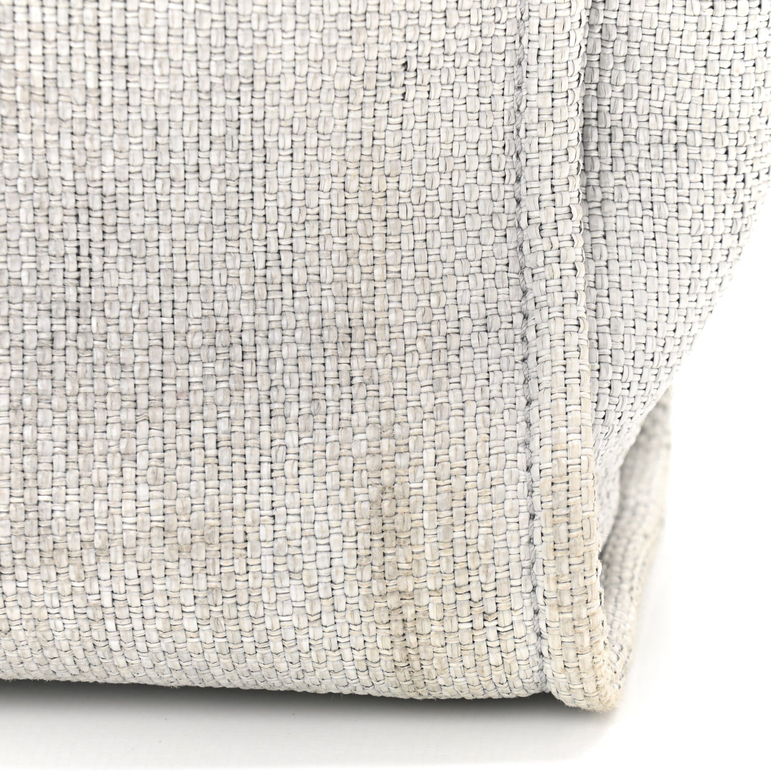 Chanel Woven Straw Raffia Small Deauville Tote Grey 11 of 11