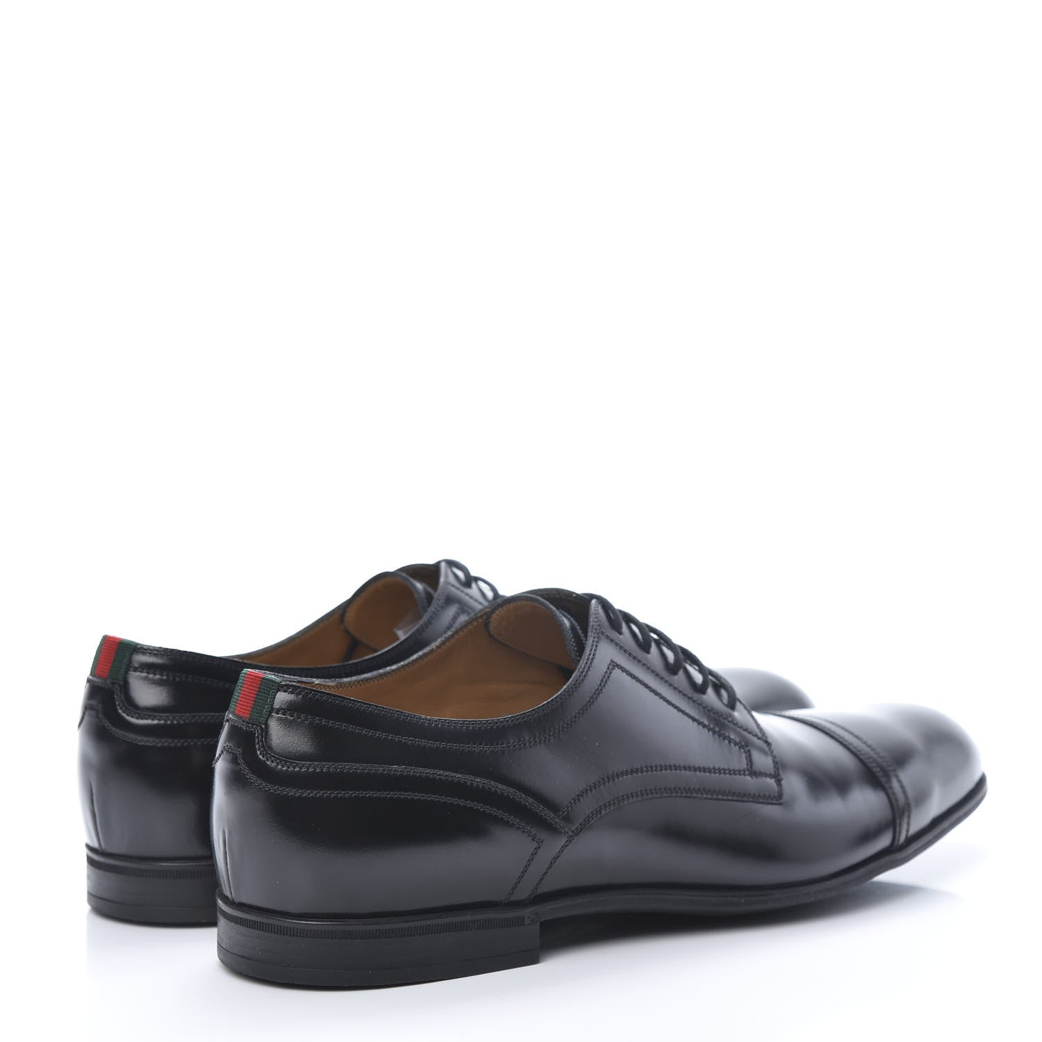 Gucci Calfskin Mens Captoe Derby Loafers 9 Black 4 of 9