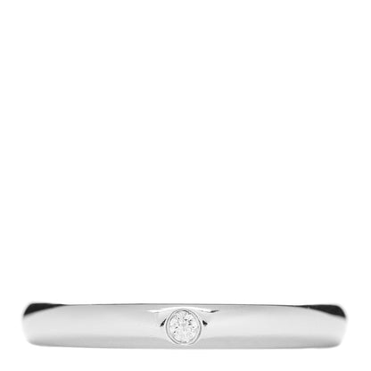 Tiffany Platinum Diamond Elsa Peretti Band Ring 48 4.5 1 of 5