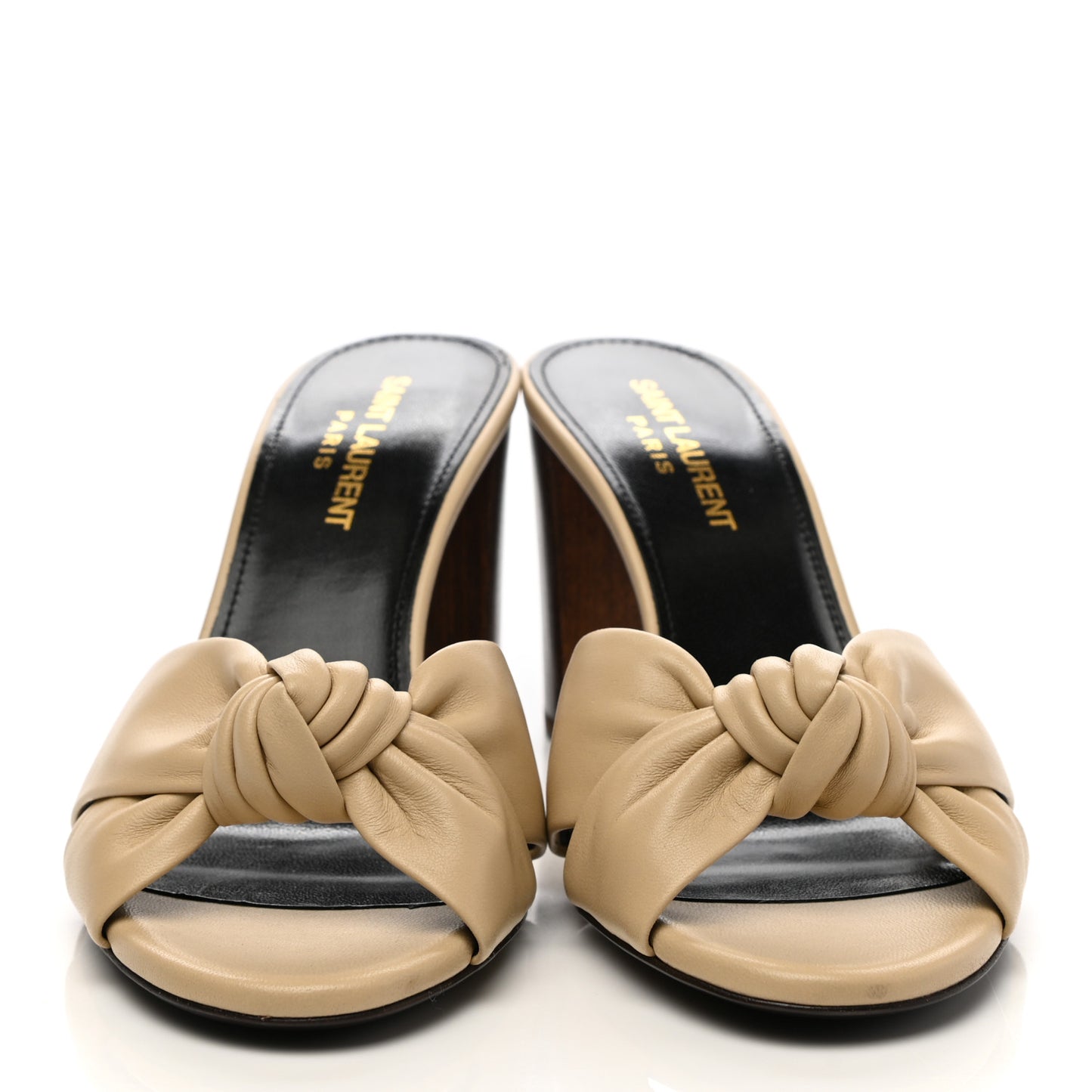 Lambskin Bianca Mules 37.5 Beige