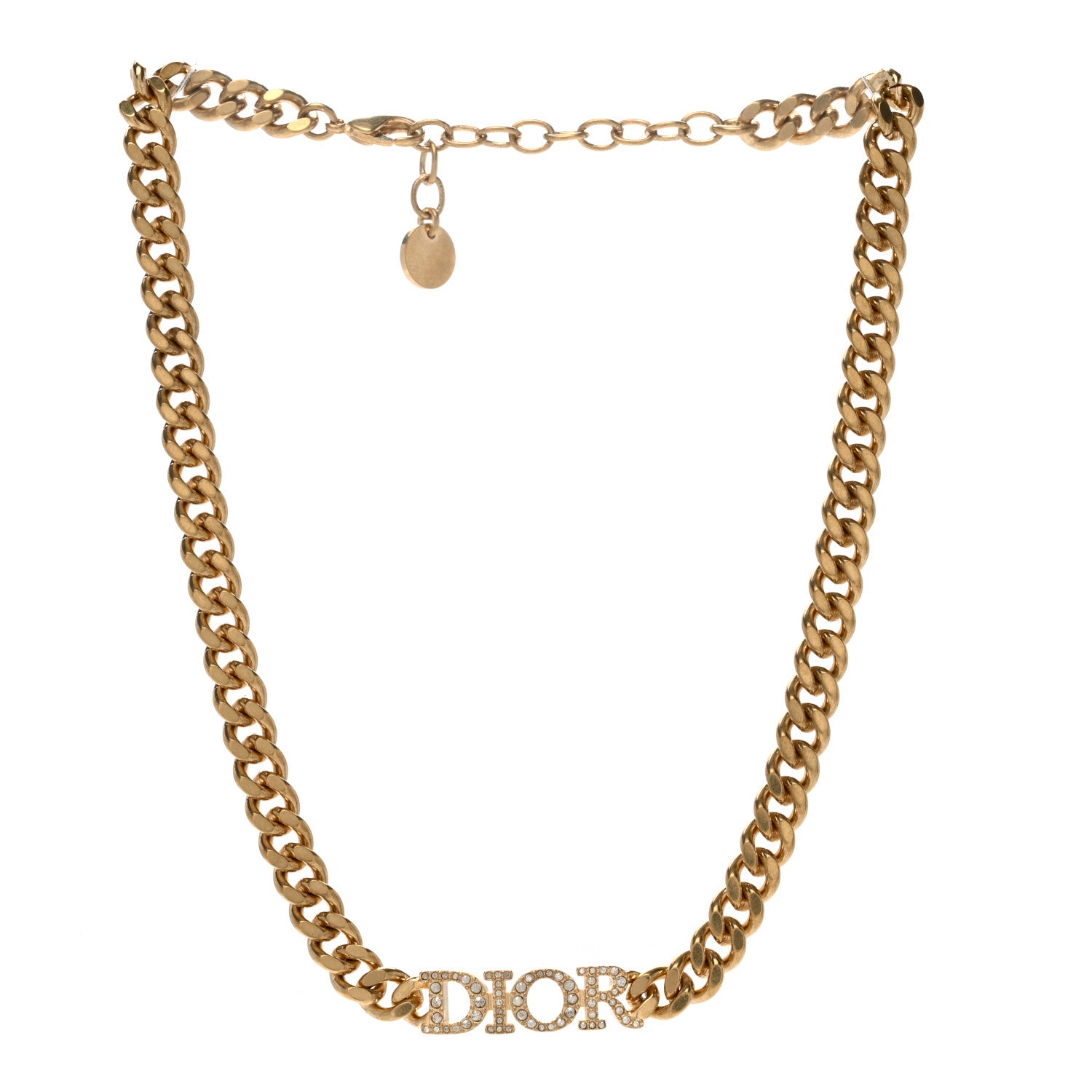 Christian Dior Metal Crystal Dio(r)evolution Choker Gold 3 of 4