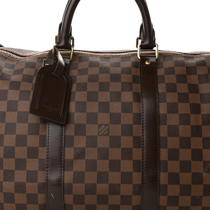 Louis Vuitton Damier Ebene Keepall Bandouliere 55 7 of 19
