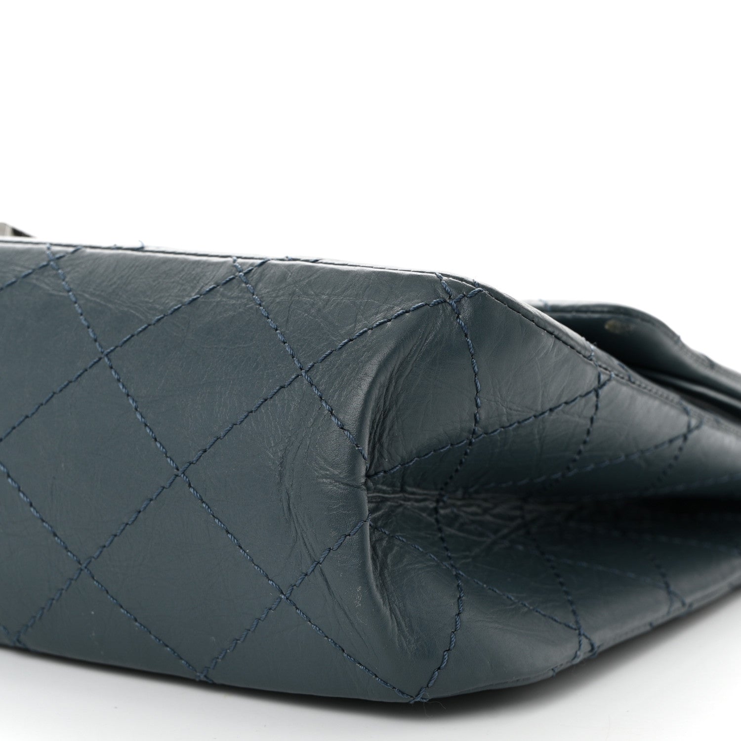 Chanel Aged Calfskin Quilted 2.55 Reissue 226 Flap Dark Blue 9 of 12