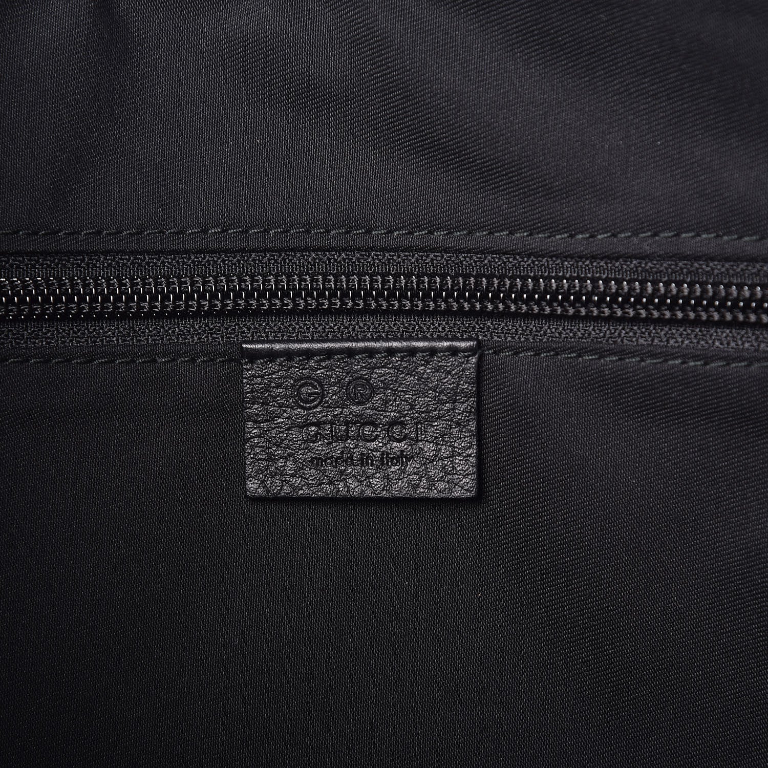 Gucci Denim Monogram Flat Messenger Bag Black 6 of 9