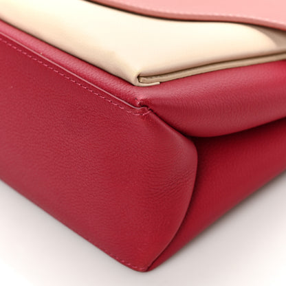 Louis Vuitton Soft Calfskin My Lockme Top Handle Rose Boudoir Lie De Vin Creme 8 of 8