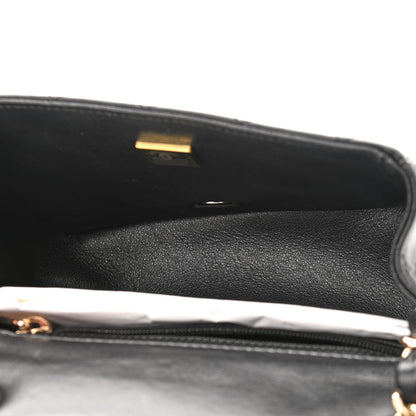 Chanel Lambskin Quilted Mini Square Flap Black 5 of 11