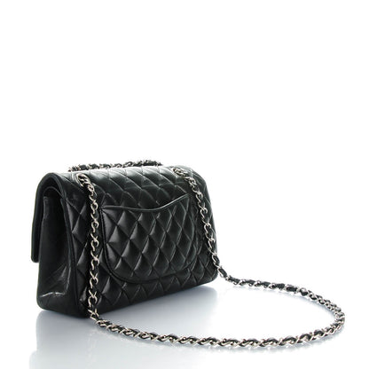 Chanel Lambskin Quilted Medium Double Flap Black 3 of 9