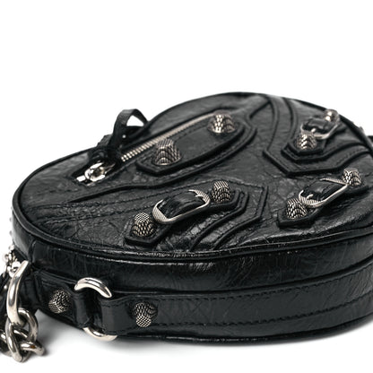 Balenciaga Agneau Arena Mini Le Cagole Heart Bag Black 10 of 11