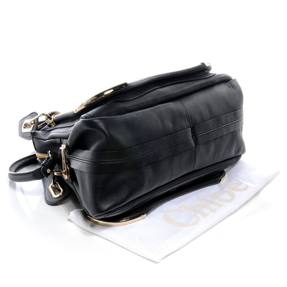Chloe Calfskin Medium Paraty Metal Bar Trim Black 4 of 7