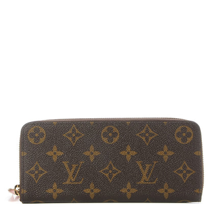 Louis Vuitton Monogram Clemence Wallet Rose Ballerine 1 of 8