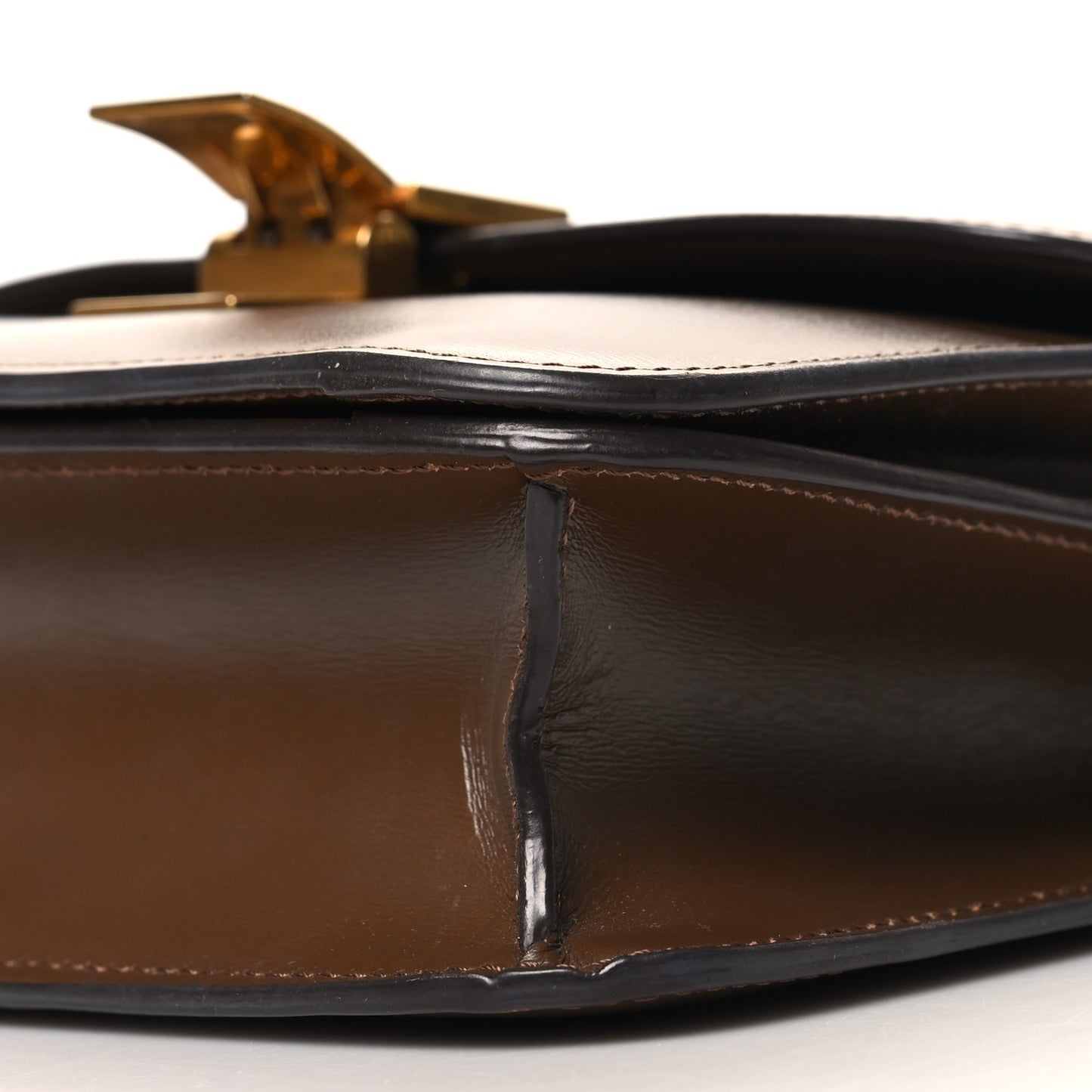 Box Calfskin Teen Classic Box Flap Bag Camel