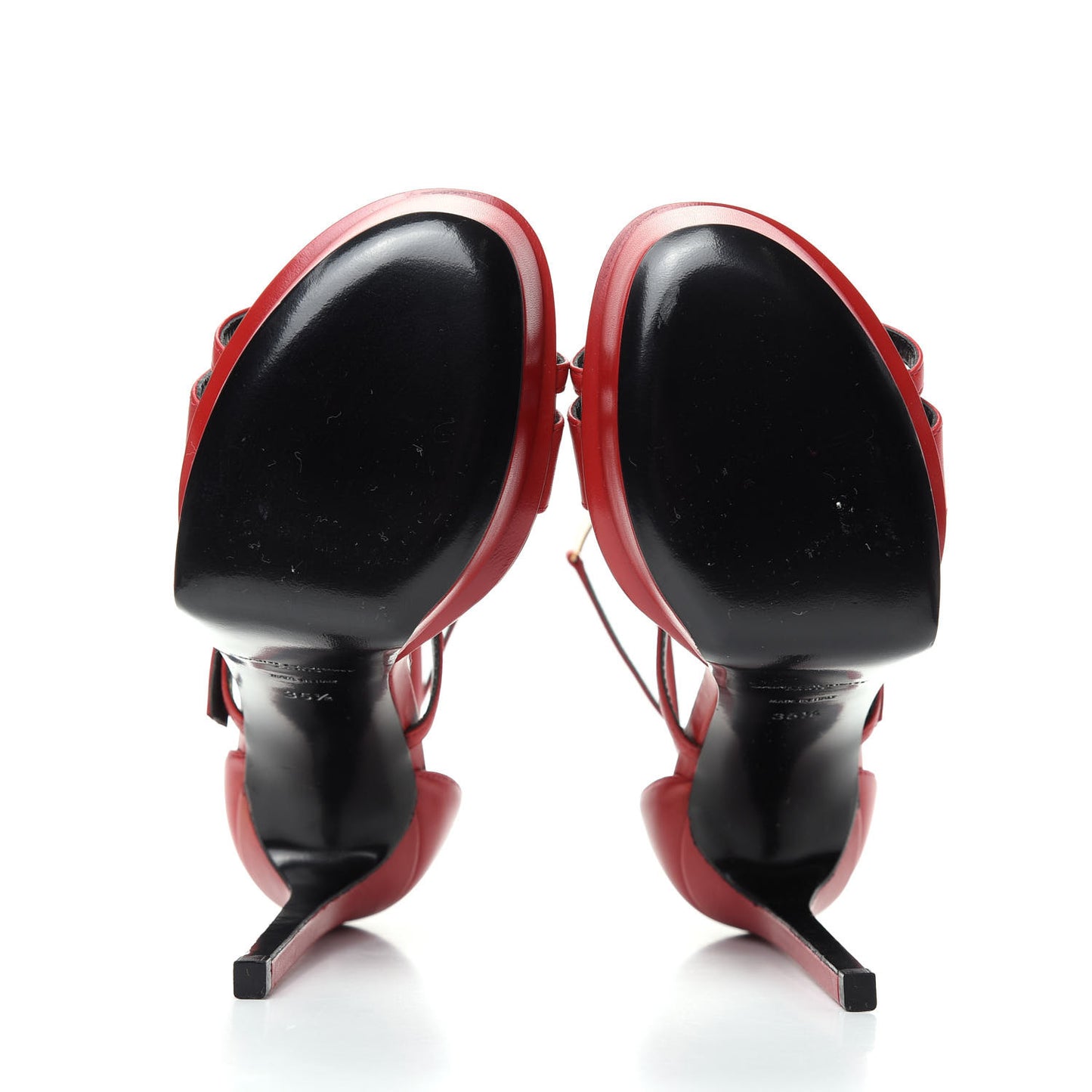 Lambskin Janis Platform Sandals 35.5 Red