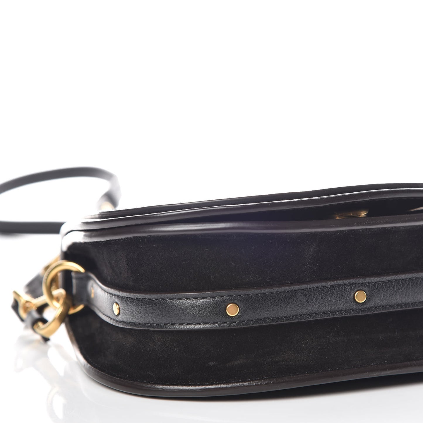 Calfskin Small Nile Bracelet Bag Black