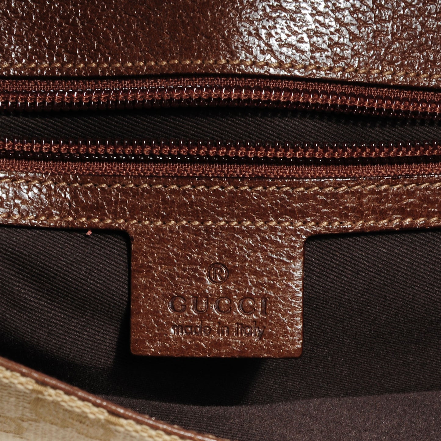 Monogram Calfskin Large Double Buckle Flap Messenger Bag Beige