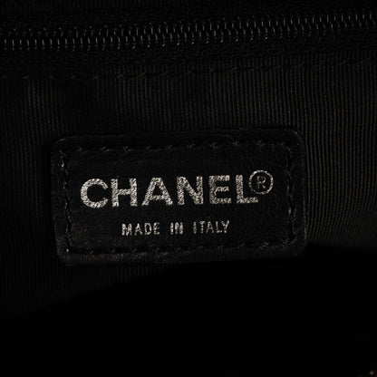 Chanel Lambskin Chocolate Bar Quilted Small Tote Navy 6 of 8