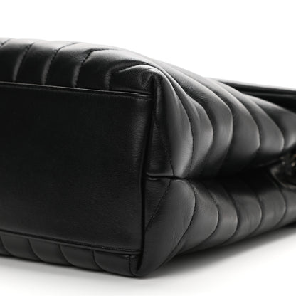Saint Laurent Calfskin Y Quilted Monogram Medium Loulou Chain Satchel Black 11 of 15