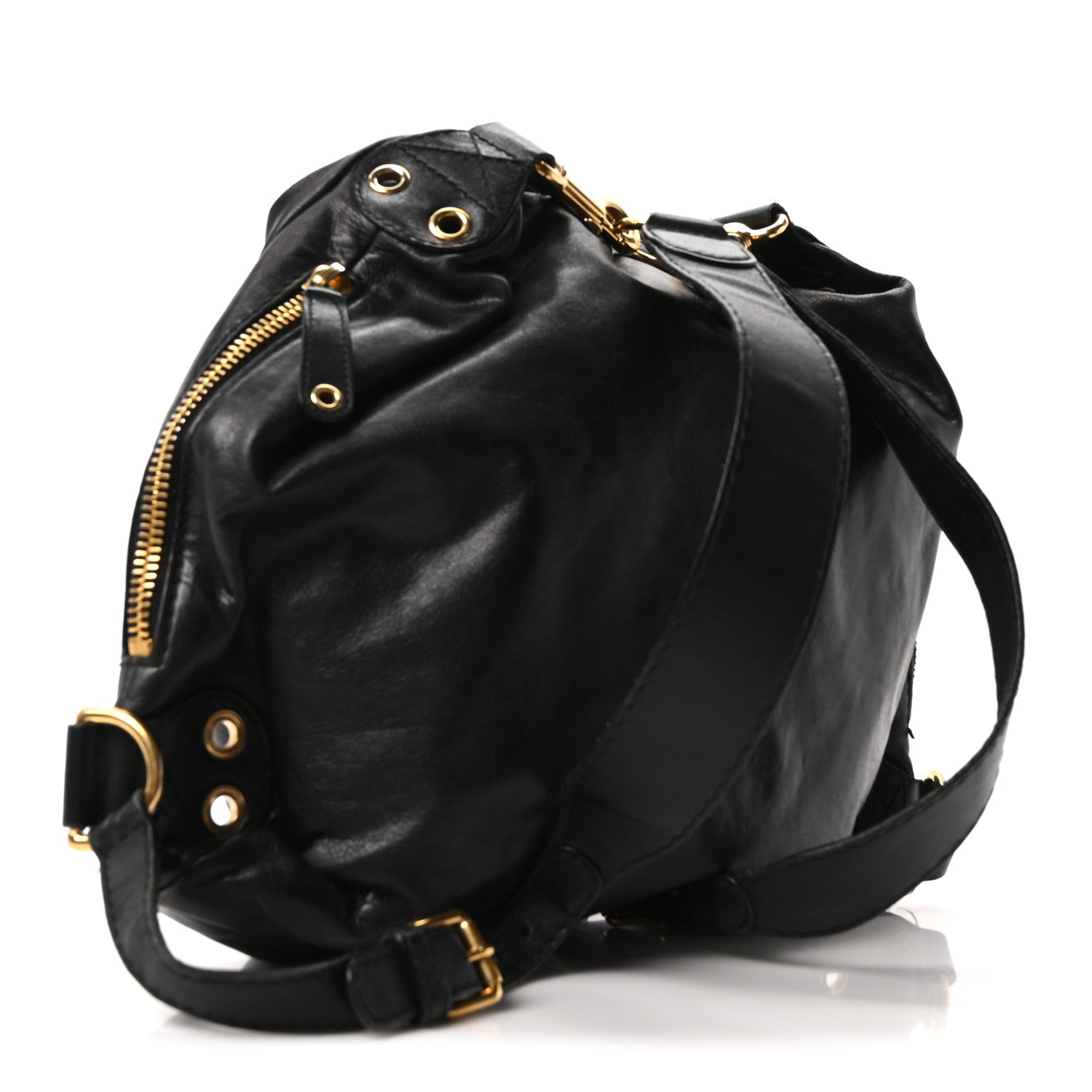 Gucci Calfskin Medium Darwin Convertible Backpack Black 2 of 9