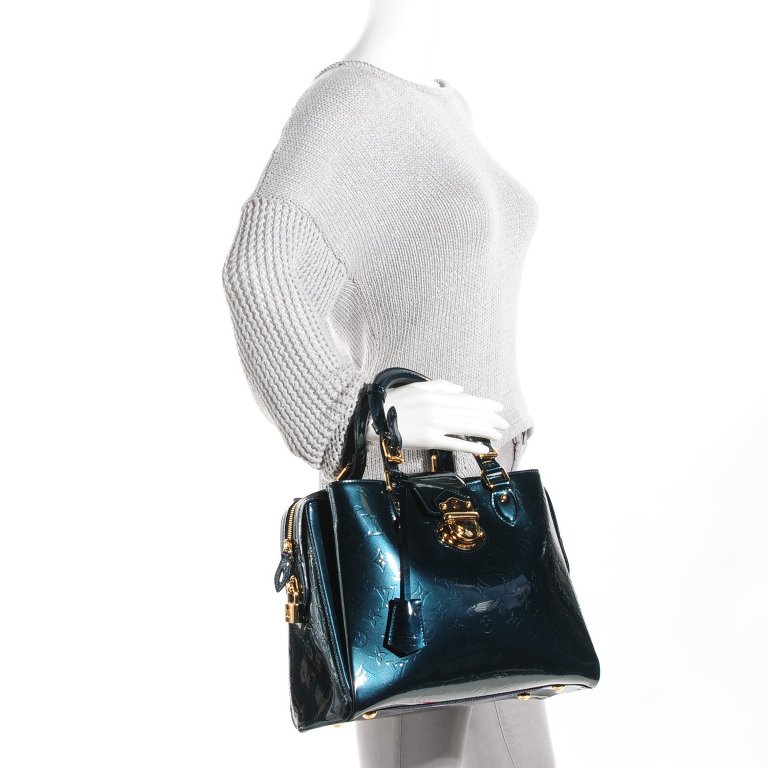 Louis Vuitton Vernis Melrose Avenue Blue Nuit 2 of 7
