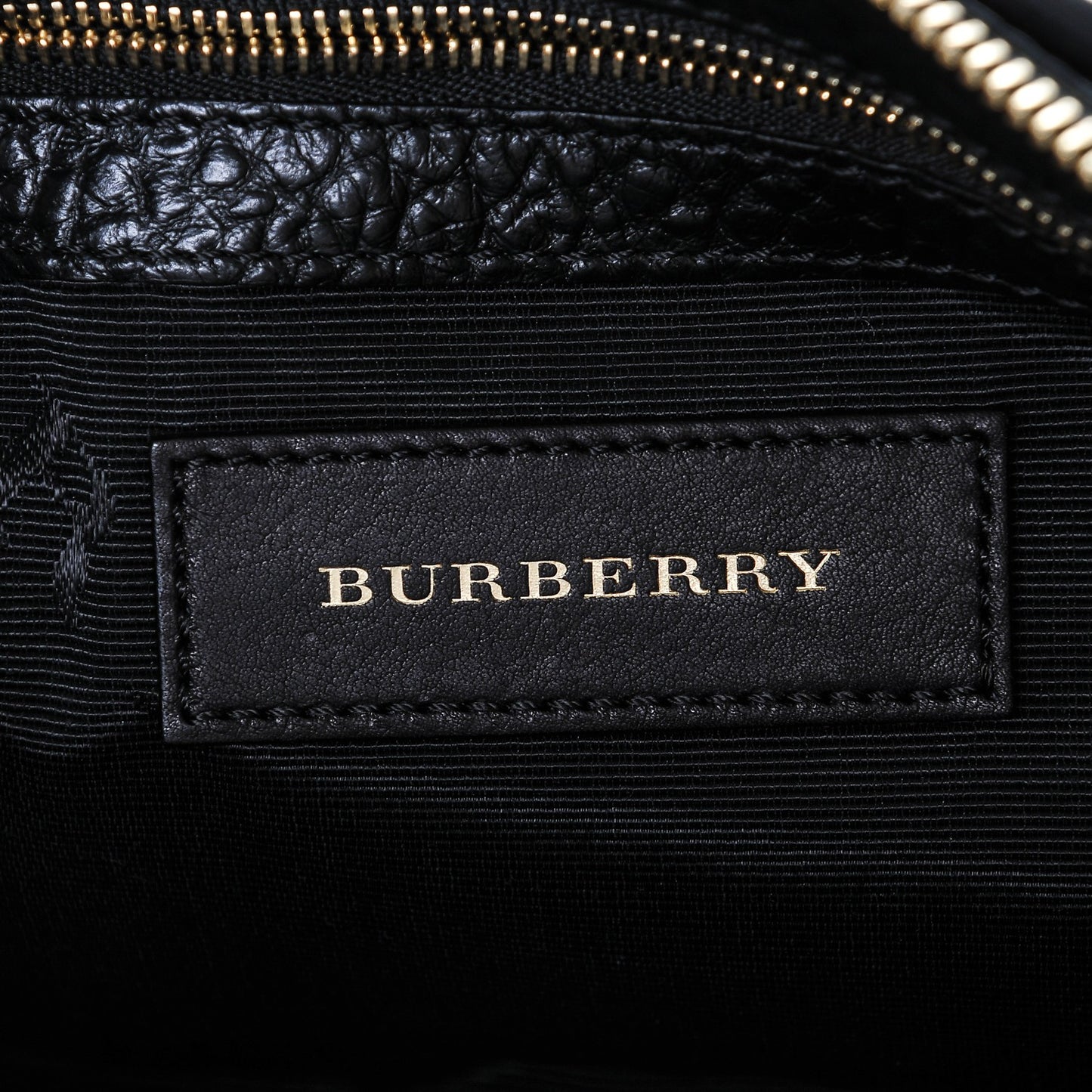 Signature Grain Calfskin Check Embossed Small Chichester Crossbody Clutch Bag Black