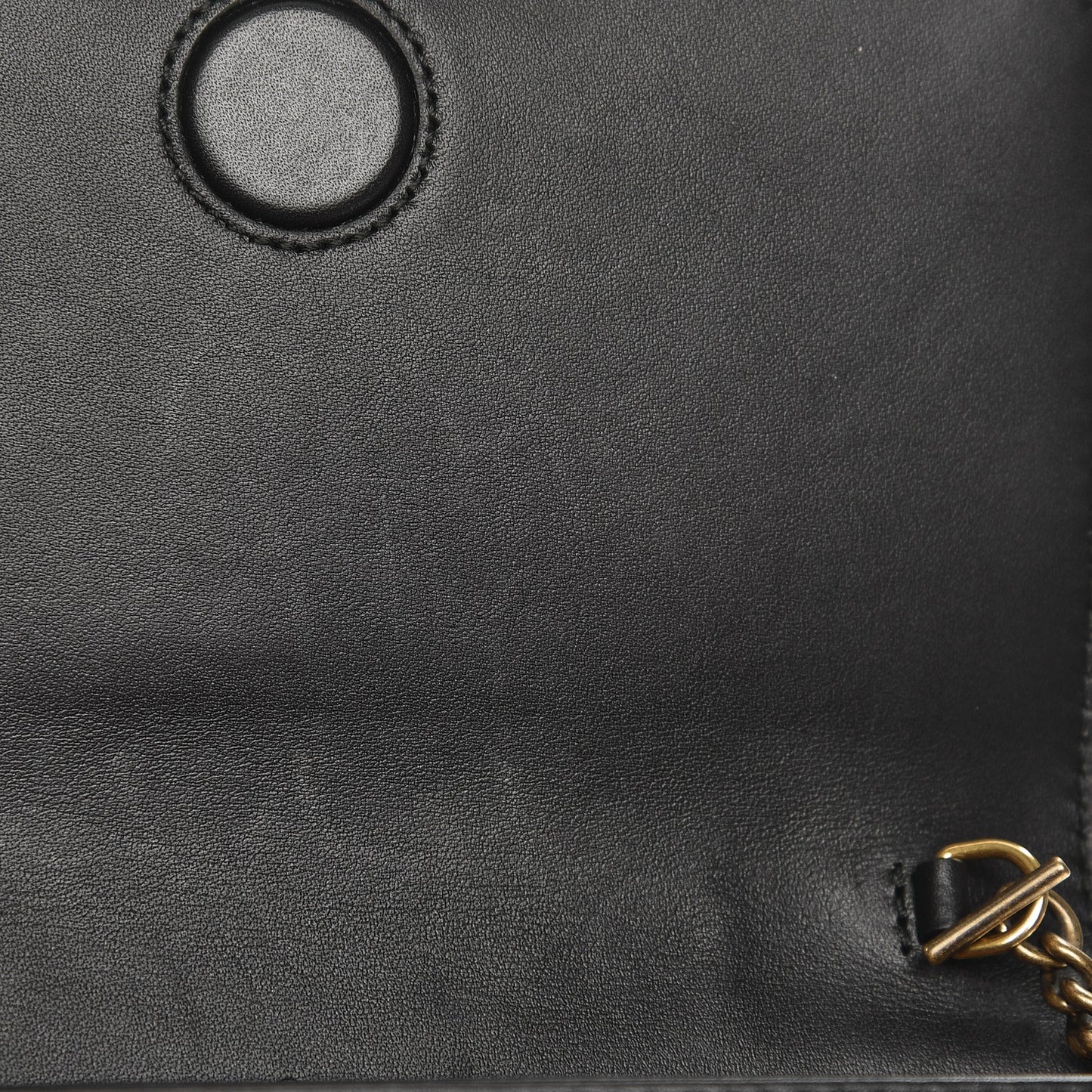 Calfskin Matelasse Animal Studs GG Marmont Mini Bag Black