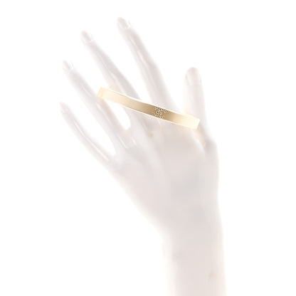 Chanel Resin Crystal CC Bangle Bracelet White 2 of 5