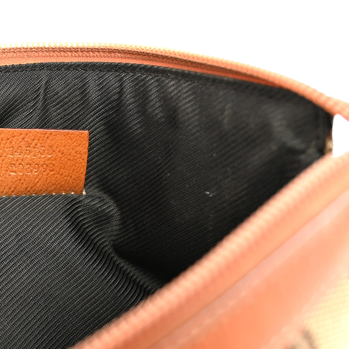 Monogram D Ring Cosmetic Case Light Brown