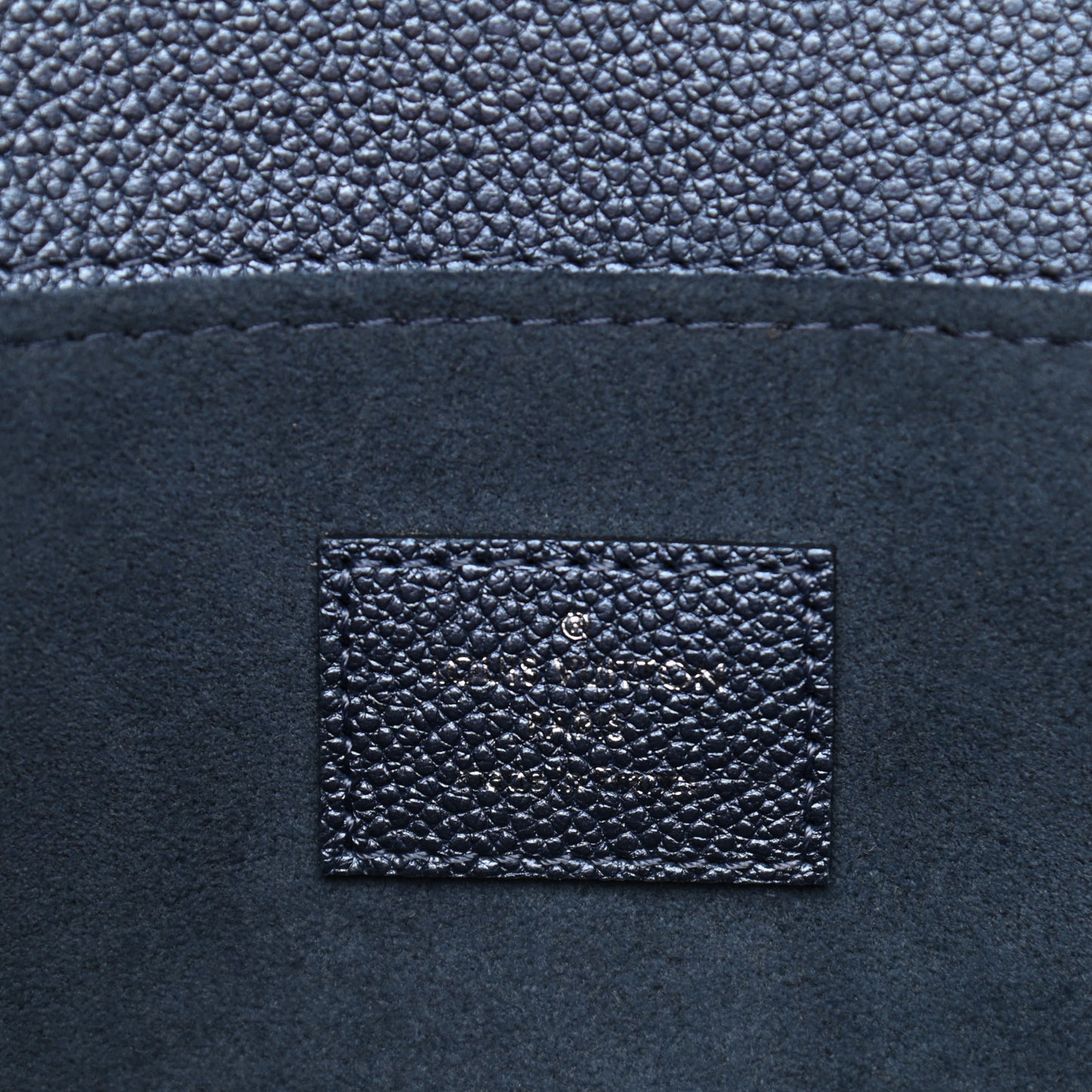 Metallic Empreinte Monogram Giant Pochette Metis Navy Nacre